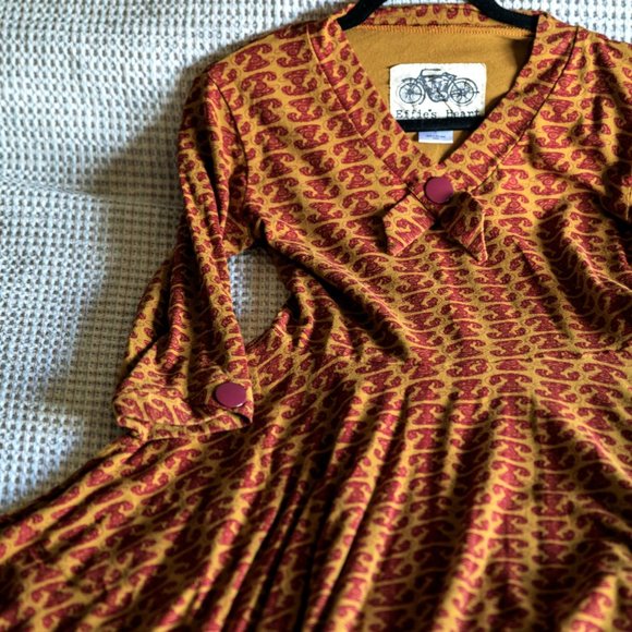 Effie's Heart The Casablanca Dress - Telefono Print L - Picture 1 of 6